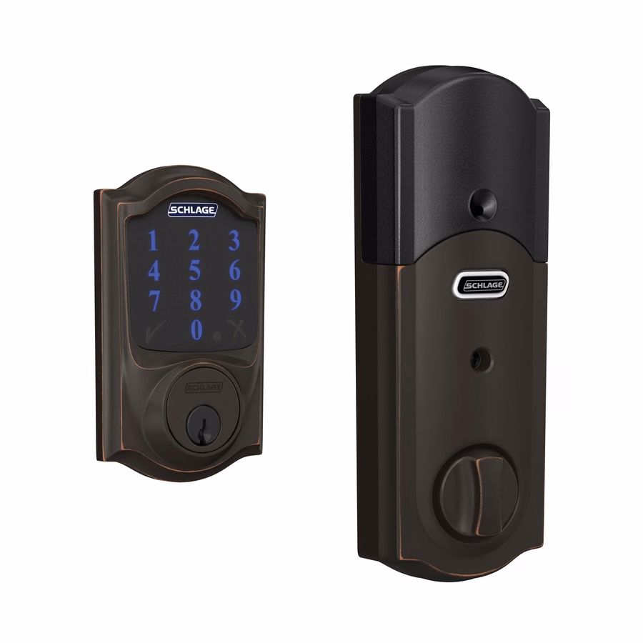 Schlage Connect Smart Deadbolt, Z-Wave Plus habilitado funciona com sistema de segurança de alarme de anel