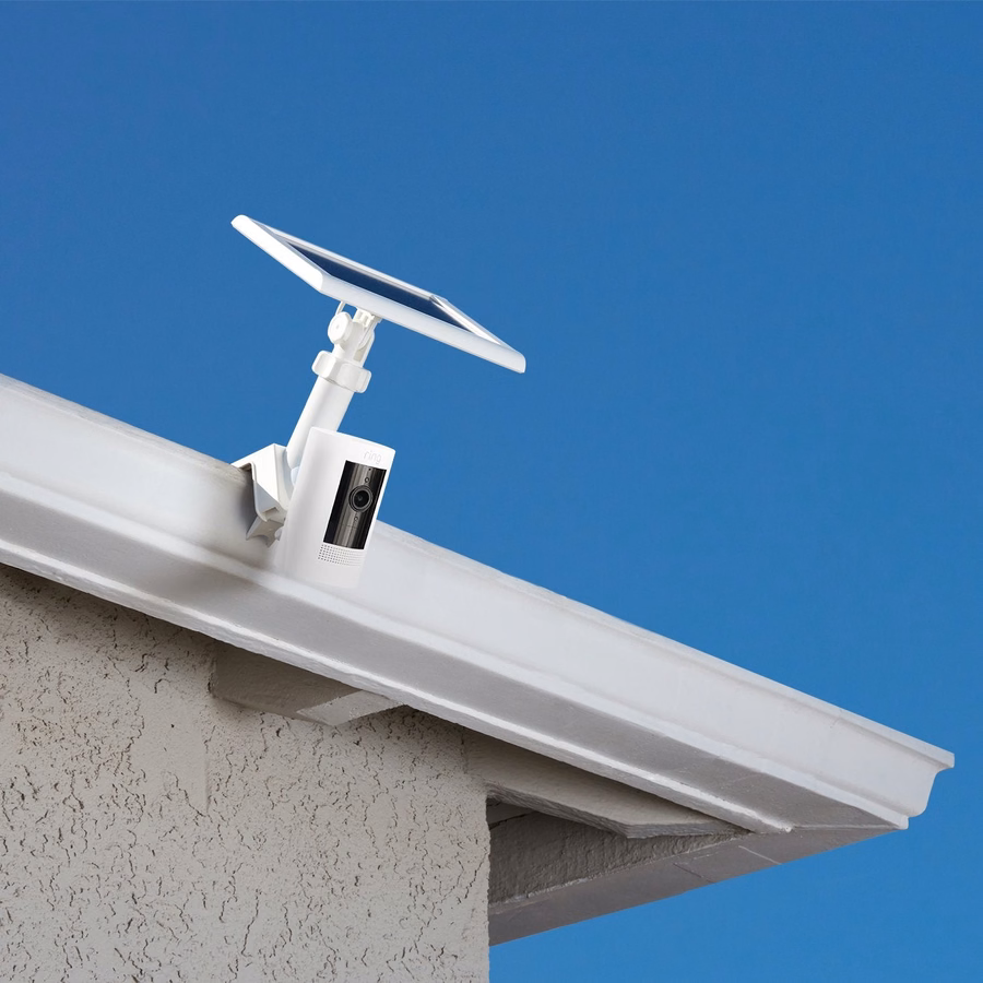 Suporte de calha para painéis solares e câmeras