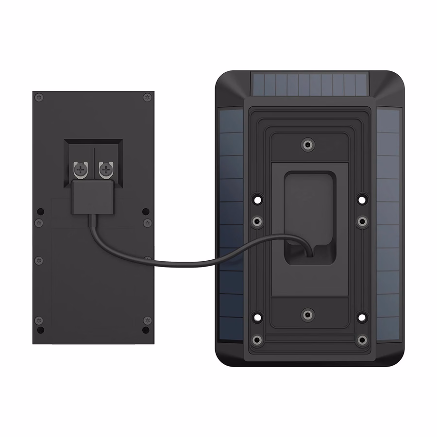 Carregador solar para campainhas de bateria Campainha de vídeo 3, Campainha de vídeo 3 Plus, Campainha de vídeo 4, Campainha de bateria Plus, Campainha de bateria Pro