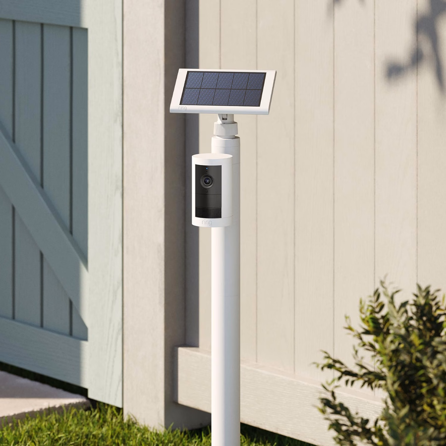 Suporte de estaca para câmeras e painéis solares