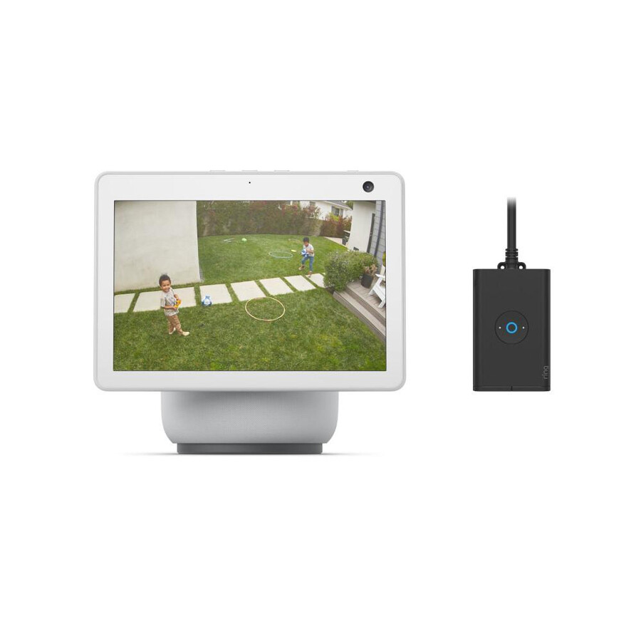 pacote echo show 10 e tomada inteligente externa