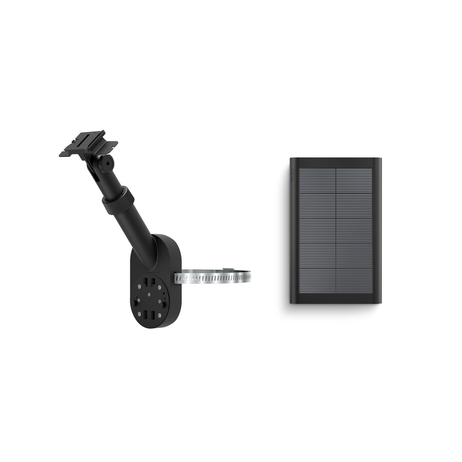 suporte para poste e parede pequeno painel solar usb-c