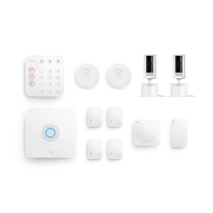 kit deluxe para interior residencial – câmeras alarme 8 peças
