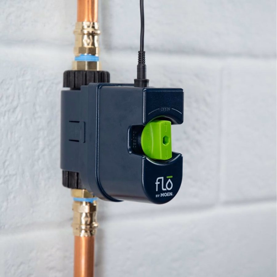 Flo by Moen Desligamento inteligente de água de 3/4 polegadas funciona com anel