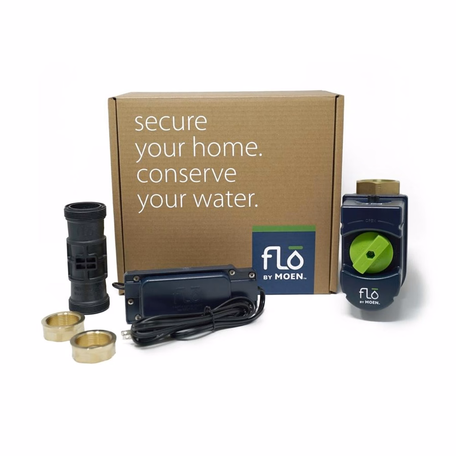 Flo by Moen 1-1/4-Inch Smart Water Shutoff funciona com anel